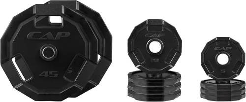 Vista 16 de CAP Barbell 2-Inch Olympic Cast Iron Plate Weight Set 75-285 lbs Multiple Options