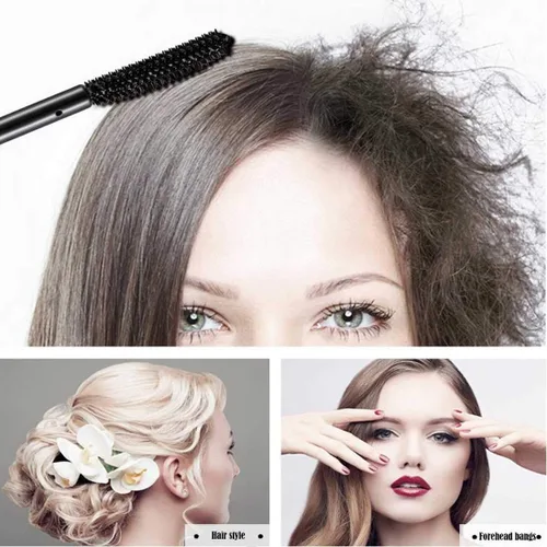 Vista 3 de Barra de fijación para cabello con frizz, 4 unidades de cera de acabado hidratante y brillante para flequillo y peinado - crema de fijación no grasa