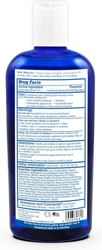 Vista 2 de Eco-Dent Enjuague bucal sin alcohol, menta - Ultimate Essential MouthCare, enjuague bucal para adultos, enjuague bucal de bicarbonato de sodio