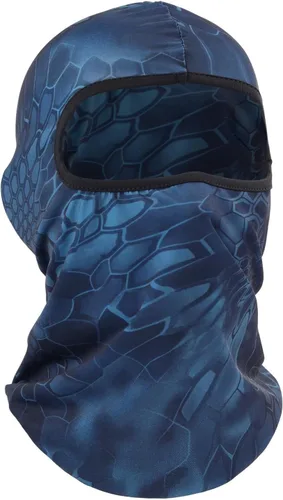 Vista 9 de Pasamontañas con capucha militar, unisex, táctica, entrenamiento, ciclismo, esquí, caza Gris