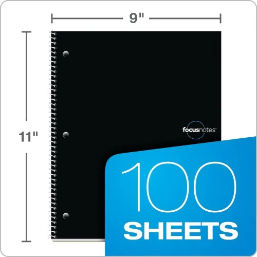 Vista 6 de Cuaderno de notas, sistema 11 x 9 pulgadas, blanco, 100 hojas (90223), Blanco 100