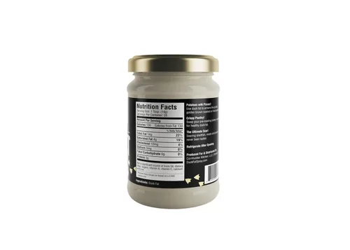 Vista 2 de Cornhusker Kitchen Aceite de cocina animal con grasa de pato en tarro de 14 onzas – Gourmet Premium Rendered – Estante estable