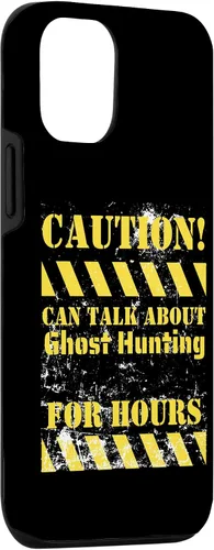 Vista 3 de iPhone 15 La precaución puede hablar sobre la caza de fantasmas durante horas Case