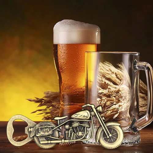 Vista 6 de Regalos de cerveza de motocicleta para hombres, papá, él, abrebotellas de cerveza vintage para motocicleta, regalos del día del padre para hombres