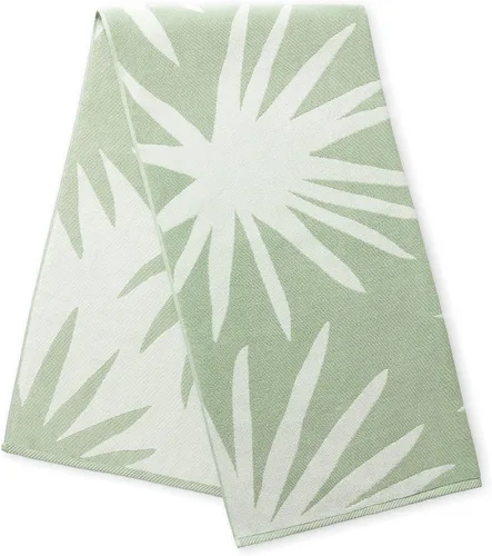 Vista 17 de Laguna Beach Textile Co. Toalla de playa Tropical Cabana - De gran tamaño, de felpa, 630 GSM de algodón - Azul Agave