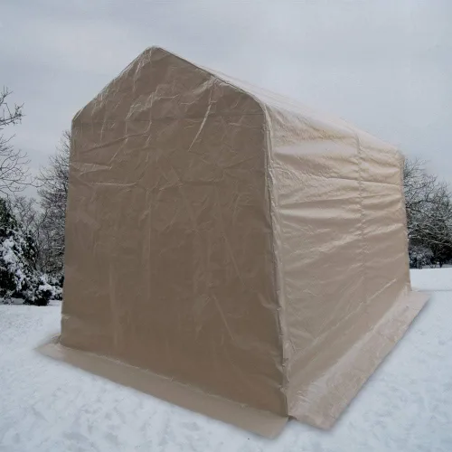 Vista 3 de Impact Canopy 70018150 Cobertizo portátil de 6 x 8, color marrón Beige Bronceado