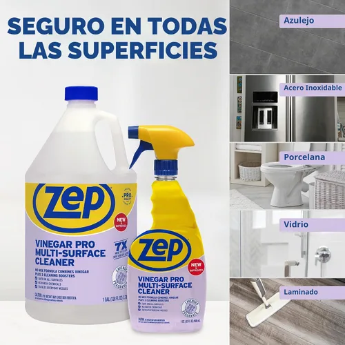 Vista 9 de Zep Limpiador multiusos con vinagre añadido - 32 onzas (caja de 4) R48432 - Limpiador de grado industrial