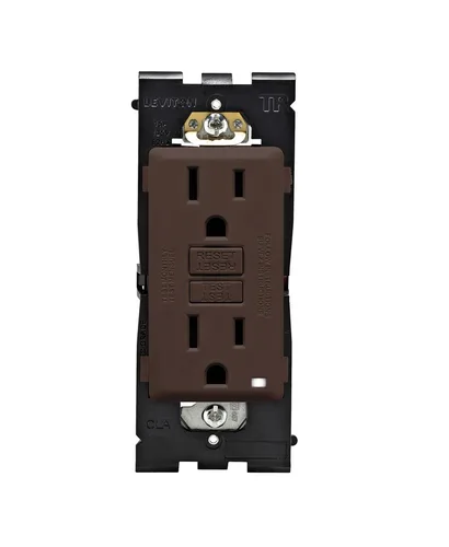 Vista 12 de Leviton Renu - Toma GFCI autocomprobada resistente a manipulaciones, 15 amperios, RGF15-CA, café con leche