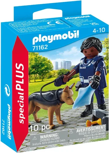 Vista 3 de Playmobil 71162 Policía con perro de búsqueda