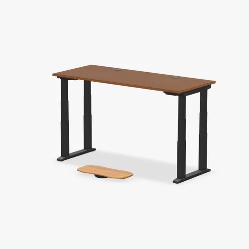 Vista 18 de UPLIFT DESK Bamboo Curve - Escritorio eléctrico de pie V2 (60 x 30 pulgadas), escritorio de pie ajustable de 4 patas, teclado avanzado, ojales