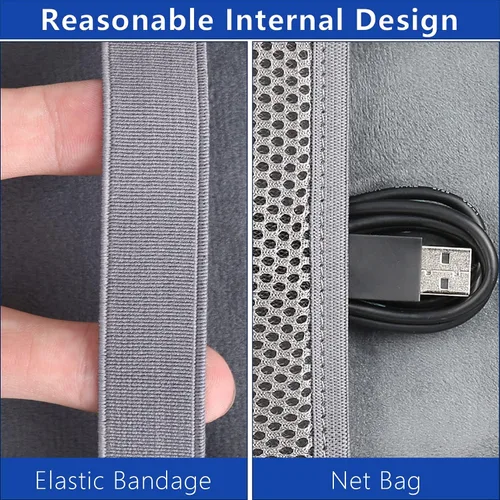 Vista 3 de co2CREA Funda rígida de repuesto para VTech KidiBuzz 3 / KidiBuzz G2 para niños Electrónica Smart Device KidiConnect (funda negra + interior gris)