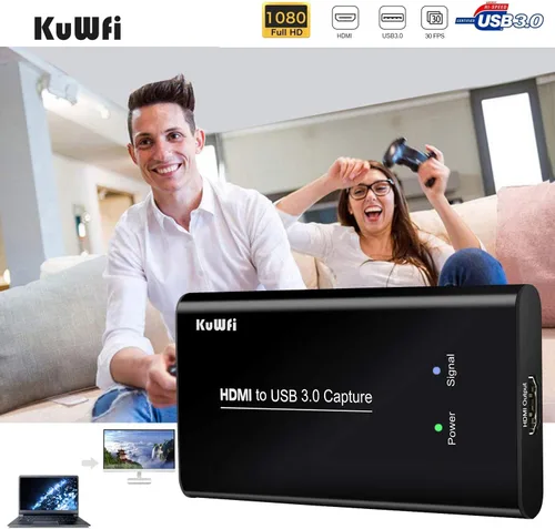 Vista 8 de KuWFi Tarjetas de captura para PC Gaming HDMI a USB3.0 Tarjetas de captura de audio y video