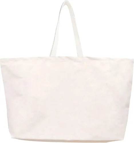 Vista 13 de Bolsa de lona grande, extra grande, para compras, playa, reutilizable, más grande, bolsa sólida lisa de 28 x 8 x 16 pulgadas