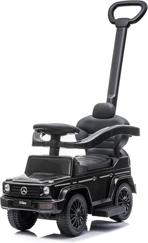 Vista 6 de Best Ride On Cars Mercedes G-Wagon - Coche de empuje 3 en 1 para niños pequeños de 1 a 3 años, cochecito de exterior para niños con música, sonidos