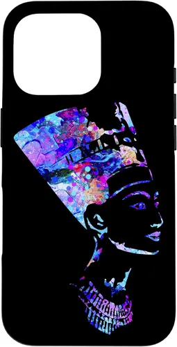 Vista 20 de Funda para iPhone 16 con diseño de reina egipcia Nefertiti