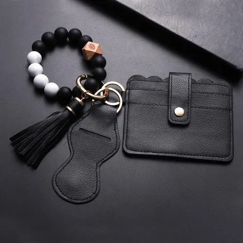 Vista 10 de BVGA Pulsera llavero de pulsera de silicona para mujer