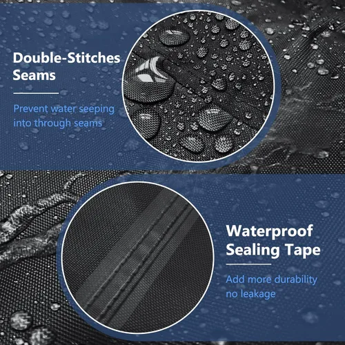 Vista 3 de STARTWO - Funda impermeable para muebles de exterior, juego de 4 piezas para sofá de patio, sillas de césped, mesa de café, a prueba de viento