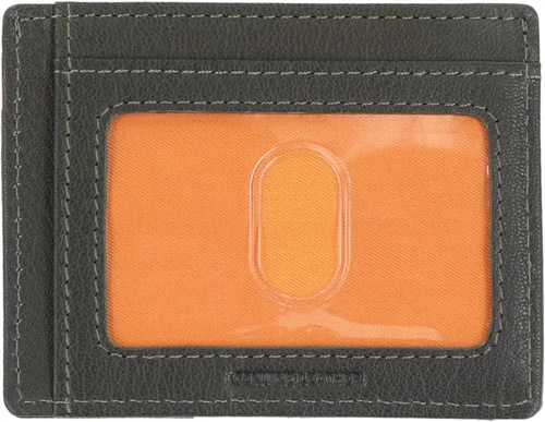Vista 2 de Timberland Men's Slim Leather Front Pocket Credit Card Holder Wallet