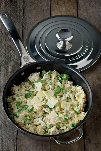 Vista 5 de Le Creuset - Sartén Tri-Ply de acero inoxidable de 3.5 quart con revestimiento antiadherente