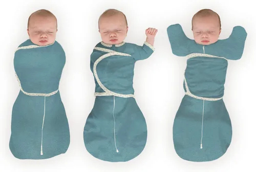 Vista 20 de SwaddleDesigns Saco Envolvente Omni de 6 Vías con Brazos Arriba para Recién Nacido, Más Opciones para Calmar el Reflejo de Sobresalto, Mejora