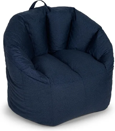 Vista 19 de Big Joe Milano - Silla de Puf con Cuero Montana Negro Vibe