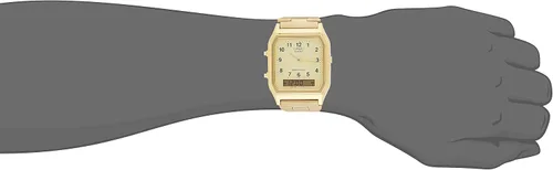 Vista 4 de Casio AQ-230GA-9D - Reloj analógico y digital con índice para hombre Oro Reloj analógico reloj de cuarzo digital movimiento de cuarzo