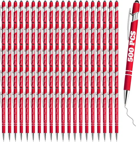 Vista 65 de Bolígrafos personalizados a granel 10 con nombre, grabados con punta de lápiz, bolígrafos de bola personalizados de escritura suave, regalos