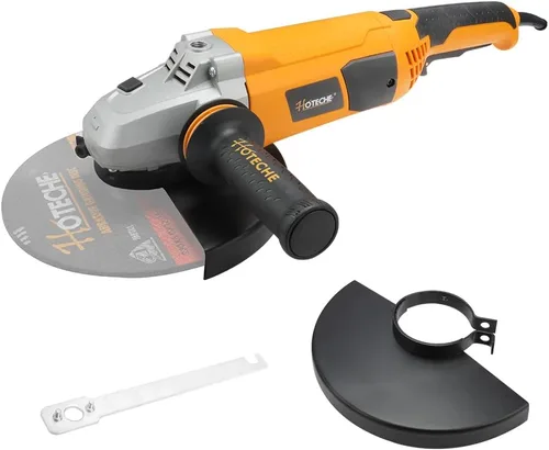 Vista 9 de Hoteche Amoladora angular de 5 pulgadas, amoladora eléctrica de velocidad variable de 11 amperios, con cable, para metal, compatible con discos
