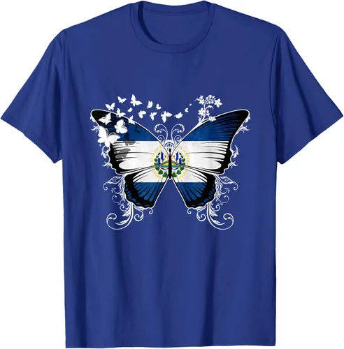 Vista 25 de Camiseta con diseño de bandera de El Salvador