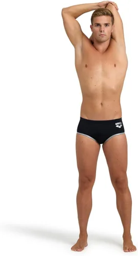 Vista 5 de Arena Calzoncillos de baño con logotipo grande para hombre