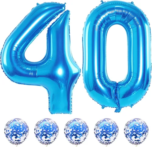 Vista 62 de Globos negros del número 10 para decoraciones de cumpleaños número 10, globos de helio de mylar de lámina de 40 pulgadas negros del número 1 & 0