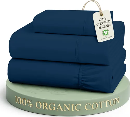 Vista 36 de LANE LINEN - Juego de 2 sábanas de fibras largas 100 % algodón orgánico, percal de fibras largas, ultrasuave y transpirable, para colchones de hasta