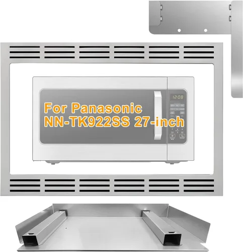 Vista 7 de NN-TK922SS - Kit de molduras de microondas de 27 pulgadas para Panasonic para hornos microondas de 2.2 pies cúbicos, microondas incorporado con kit