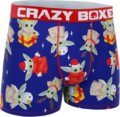 Vista 3 de CRAZYBOXER Ropa interior para hombre The Mandalorian Transpirable Antideslizante Cintura Premium Boxer Brief (embalaje creativo)