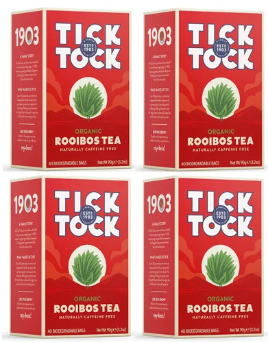 Vista 8 de TICK TOCK TEAS - Bolsas de té Rooibos orgánico, té Rooibos orgánico original, 40