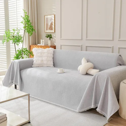 Vista 35 de DREAMINGO Funda de Sillón de Chenilla Fundas de Sofá Jacquard Lavables Protector de Muebles Funda de Sofá Reclinable 1 Cojín Funda de Silla