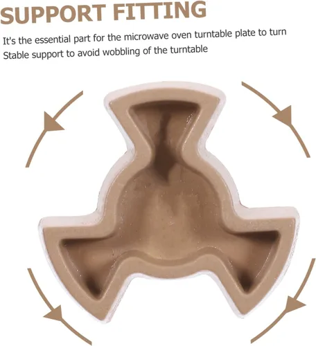 Vista 5 de Unomor 2 piezas de acoplador de placa giratoria para horno de microondas, soporte de eje en forma de Y para bandeja de vidrio, piezas de repuesto