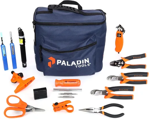 Vista 5 de Paladin Tools - Kit de herramientas de fibra óptica de grado profesional FTK-T - Cortar, pelar, terminar cables de fibra óptica