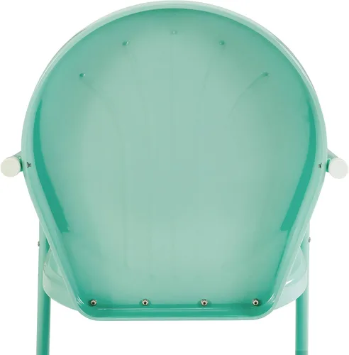 Vista 12 de Crosley Furniture CO1001A-AQ Griffith - Silla retro de exterior, de metal