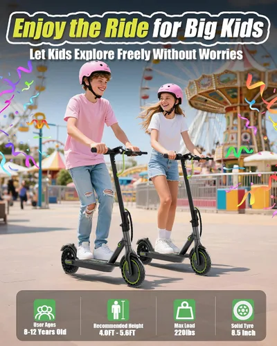 Vista 3 de MAXSHOT Electric Scooter Adults & Big Kids, Top Speed 9/16/19MPH, 10/12/16/19Miles Range, 6.5"/8.5" Tires Folding Escooter, APP Control