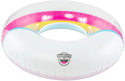 Vista 2 de BigMouth Inc. Tubo flotante inflable de más de 5 pies de ancho, anillo de natación, decoración de fiesta de piscina de verano al aire libre
