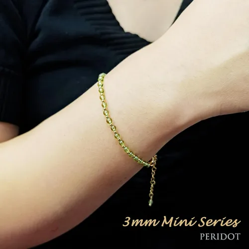 Vista 4 de Morchic - Pulsera ajustable de pulgadas para mujer, con mini cuentas de gemas naturales, serie de dijes de gemas de energía, regalo de cumpleaños