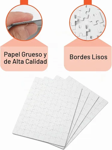 Vista 3 de Mr. Pen - Rompecabezas en blanco, paquete de 5, 100 piezas/paquete, 10.6" x 14.2" pulgadas, rompecabezas blanco, rompecabezas en blanco