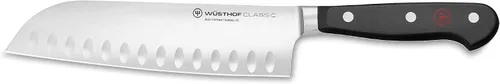 Vista 2 de Wüsthof Cuchillo de chef clásico de 8 pulgadas y cuchillo Santoku clásico de 7 pulgadas