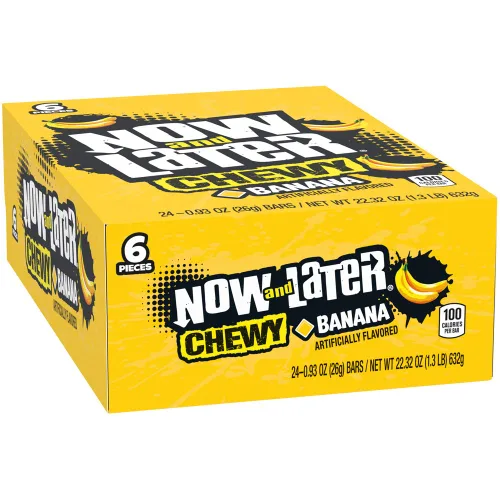 Vista 8 de Caramelo masticable original Now & Later, sabor manzana, barra de 0,93 onzas, paquete de 24
