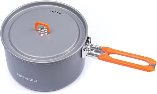 Vista 3 de Fire-Maple Feast - Juego de 4 utensilios de cocina para acampar al aire libre con ollas, hervidor, cacerolas y espátula para senderismo, pesca