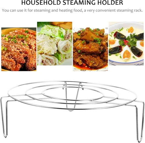 Vista 4 de 4pcs Stainless Steel Cooking Steam Rack for Pressure Cookers
