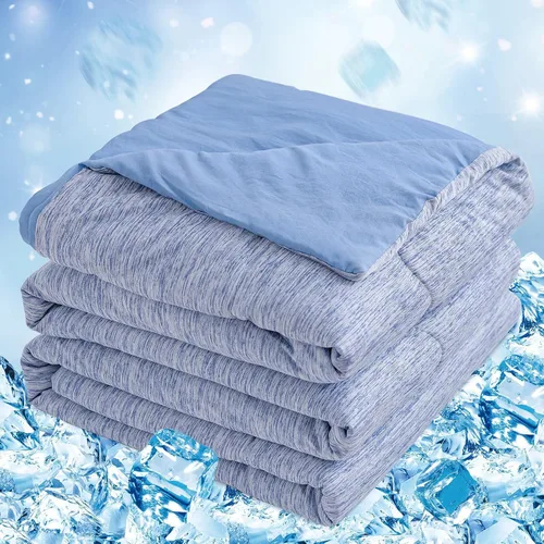 Vista 18 de CHOSHOME Edredón Refrescante Tamaño Twin, Manta Refrescante con Fibra de Enfriamiento Q-Max 0.45 Arc-Chill, Manta de Verano Fresca para Sudores