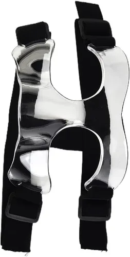 Vista 3 de Adjustable Sports Nose Guard for Men Women Black half face