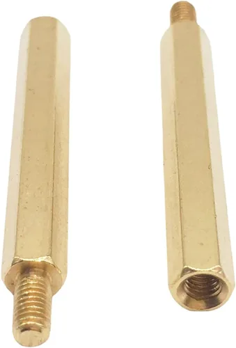 Vista 2 de Espaciador de latón PCB tuercas hexagonales macho a hembra rosca tornillo a tuerca – MF2x3 paquete 1000